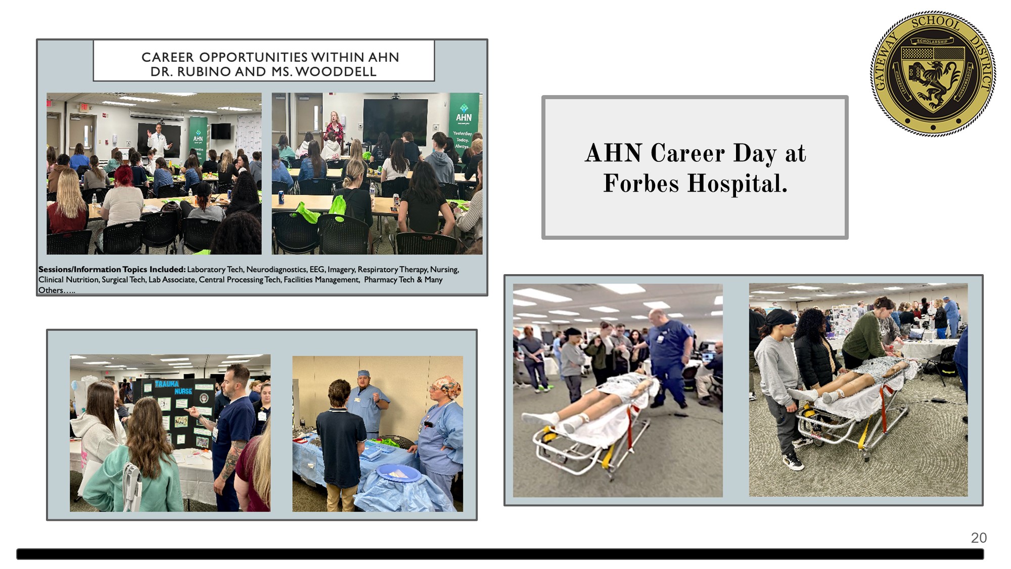 AHN Career Day at Forbes Hospital.